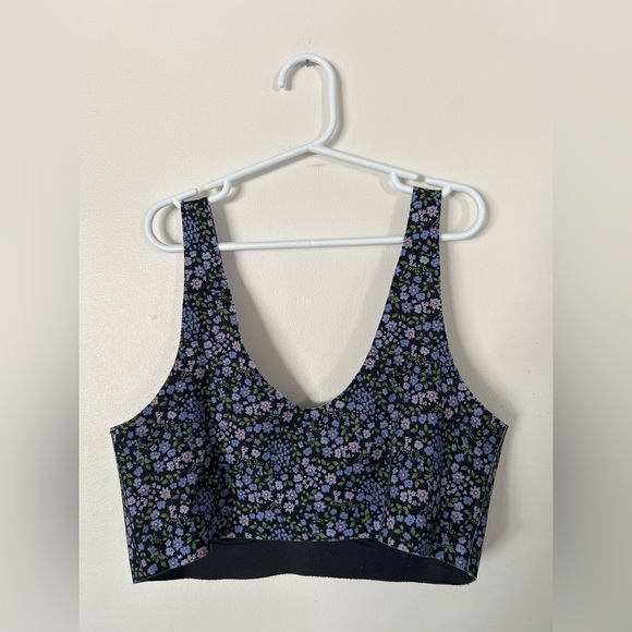 Knix Luxlift Floral Black and Purple Bra Size M - Picture 5 of 8